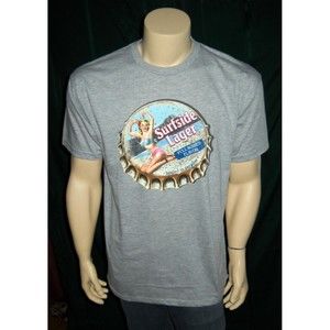 Surfside Lager Beer T Shirt Mens Sizes Vintage Retro Look